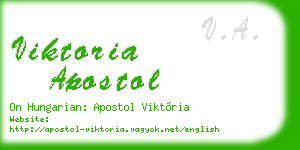 viktoria apostol business card